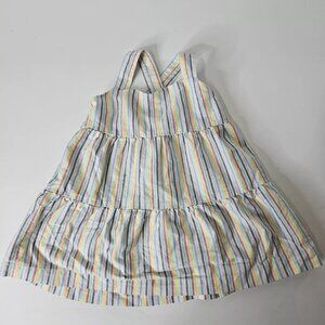 Hanna Andersson Twirl Dress in Oxford Weave Size 18 To 24 100% Cotton